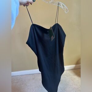 Wild Fable Sleek Black Spaghetti Strap Bodysuit